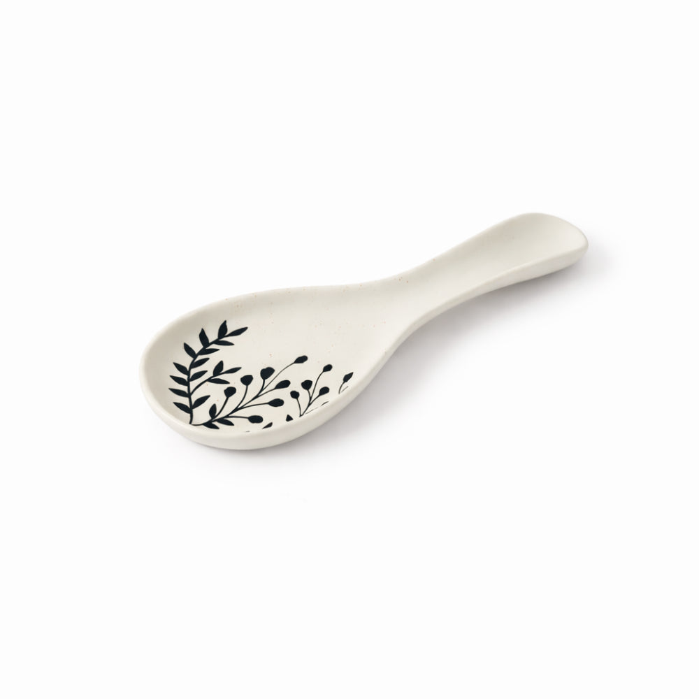 Lake House Collection Ceramic Etched Spoon Rest